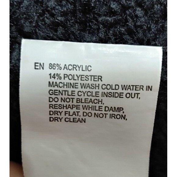 Alya Womens Textured Open Front Drapped Cardigan Color Black Size Small D01-0239 - Picture 8 of 11